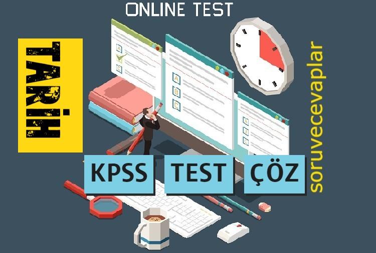 2022 KPSS Tarih Test Çöz - Online Testler