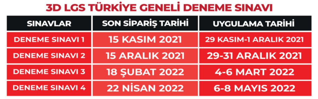 image 1 3D Yayınları LGS Türkiye Geneli 3. Deneme Sınavı 2022