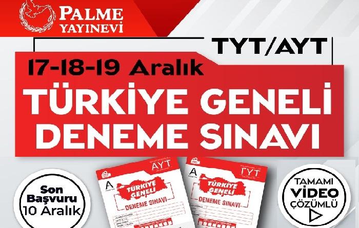 Palme Yayınları Türkiye Geneli TYT-AYT 1.Deneme Sınavı 2022