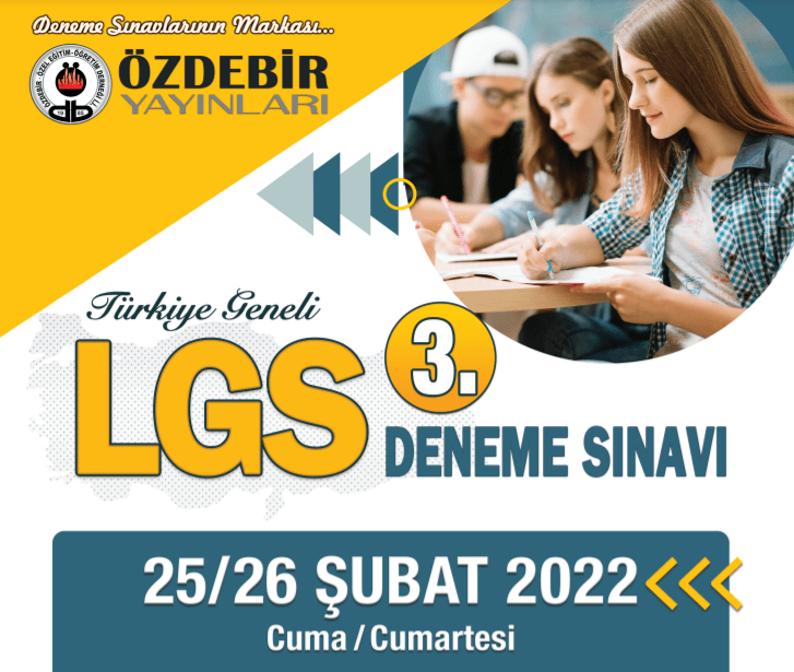2022 Özdebir LGS Deneme Sınavı-3 Cevap Anahtarı (0813)