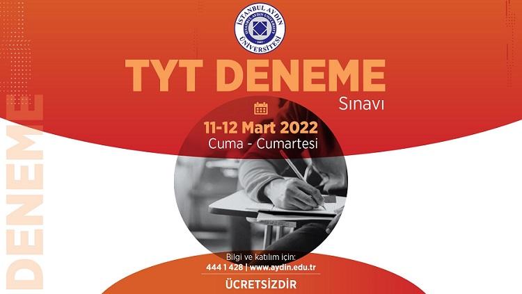 İstanbul Aydın Üniversitesi TYT Deneme Sınavı 2022