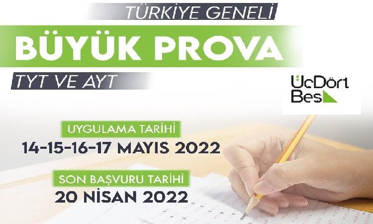 14-16 Mayıs 2022 345 Yayınları TYT-AYT Deneme Sınavı