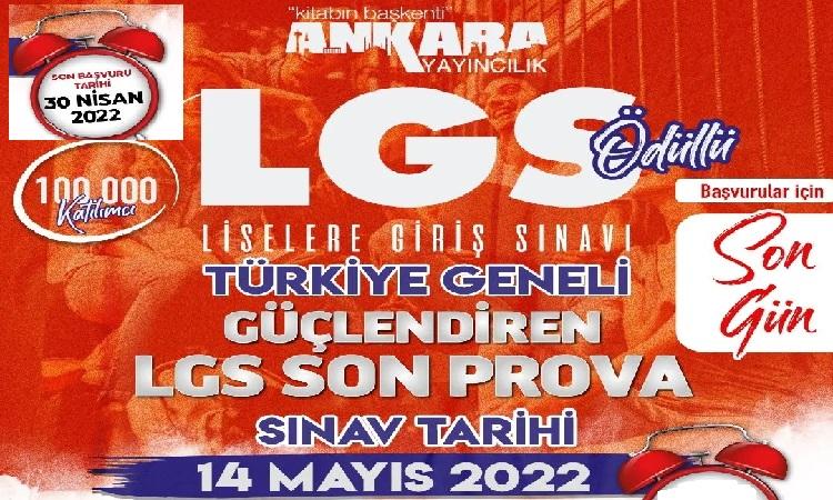 Ankara Yayınları 8.Sınıf Türkiye Geneli LGS Deneme Sınavı 2022